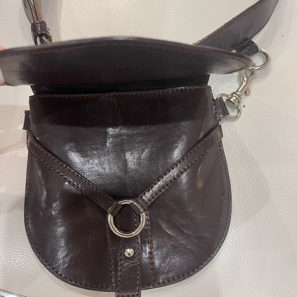 Brown Leather Waist Belt Bag - Picture 3 of 5